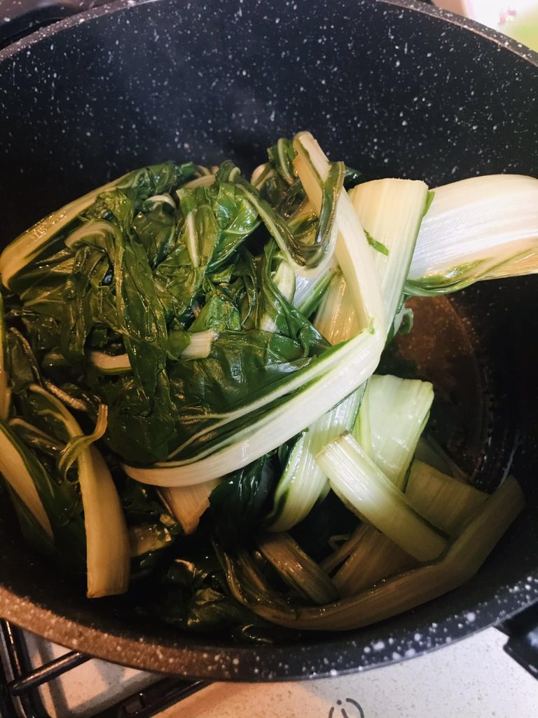 Ricetta Bietole in padella (giri) - passaggio 7