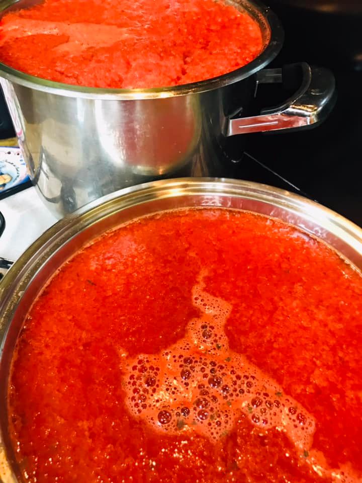 Salsa di pomodoro fresco (passata di pomodoro fatta in casa) - passaggio 14