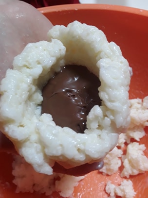 Ricetta Arancina al cioccolato (o Nutella) - passaggio 4