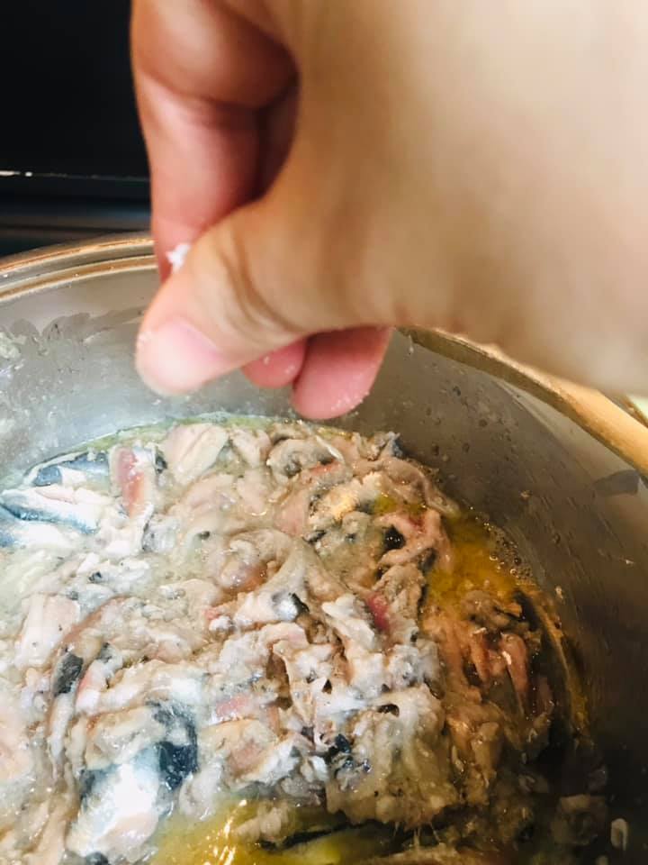 Ricetta (bucatini) Pasta con le sarde al forno - passaggio 10