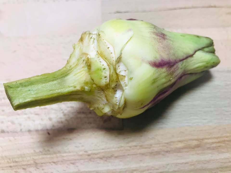 Ricetta Cacuocciuli a viddaniedda (carciofi alla villanella) - passaggio 1
