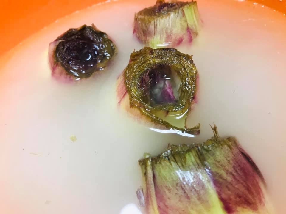 Ricetta Cacuocciuli a viddaniedda (carciofi alla villanella) - passaggio 4