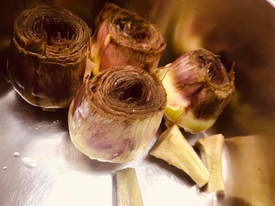 Ricetta Cacuocciuli a viddaniedda (carciofi alla villanella) - passaggio 8