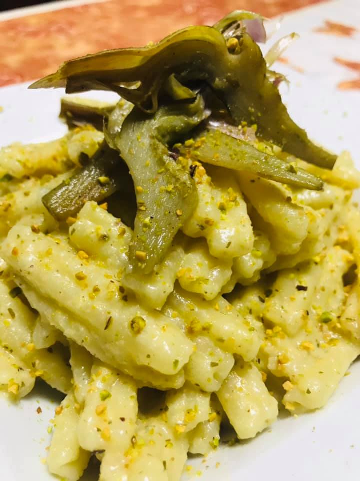Ricetta Casarecce con Pesto di Pistacchio e Carciofi - passaggio 12