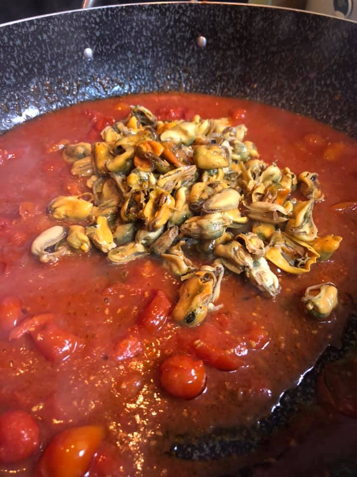 Ricetta Fettucine con le cozze - passaggio 11