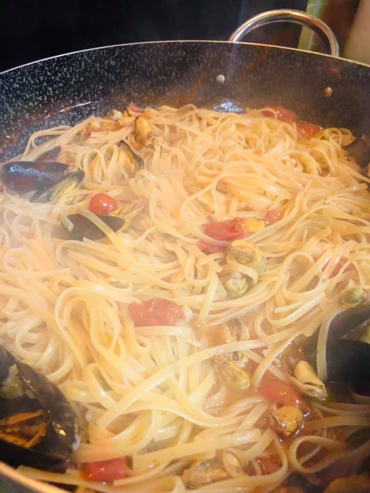Ricetta Fettucine con le cozze - passaggio 17