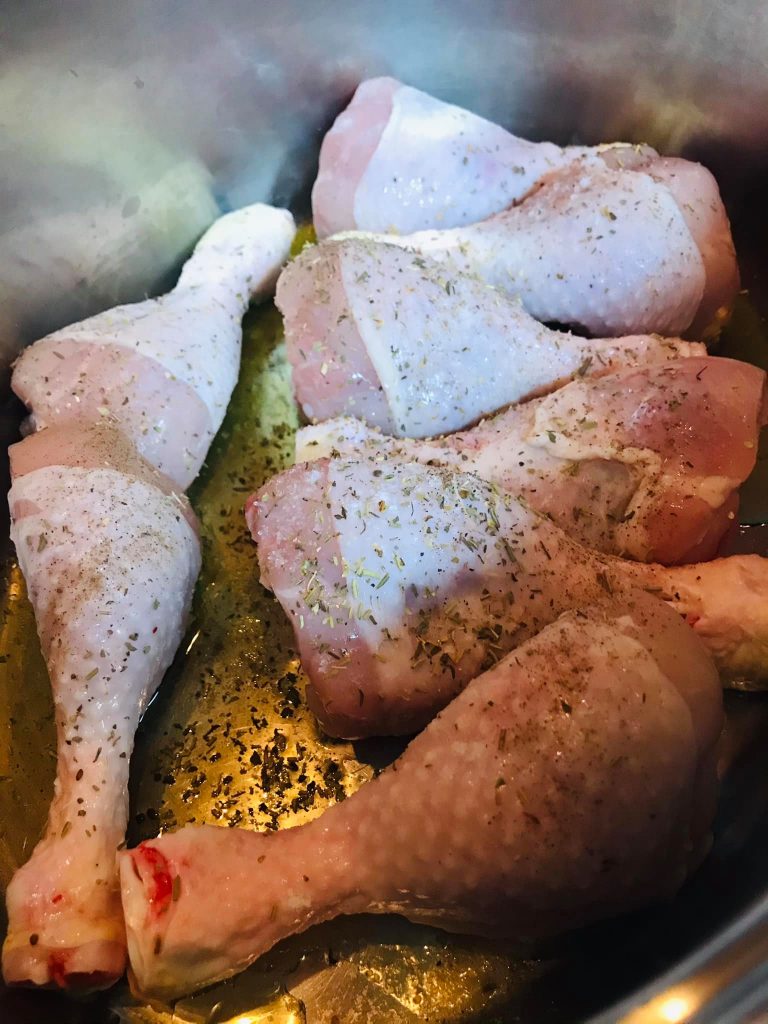 Ricetta Fusi di pollo con patate (aggrassato a Palermo) - passaggio 2