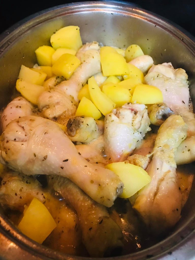 Ricetta Fusi di pollo con patate (aggrassato a Palermo) - passaggio 14