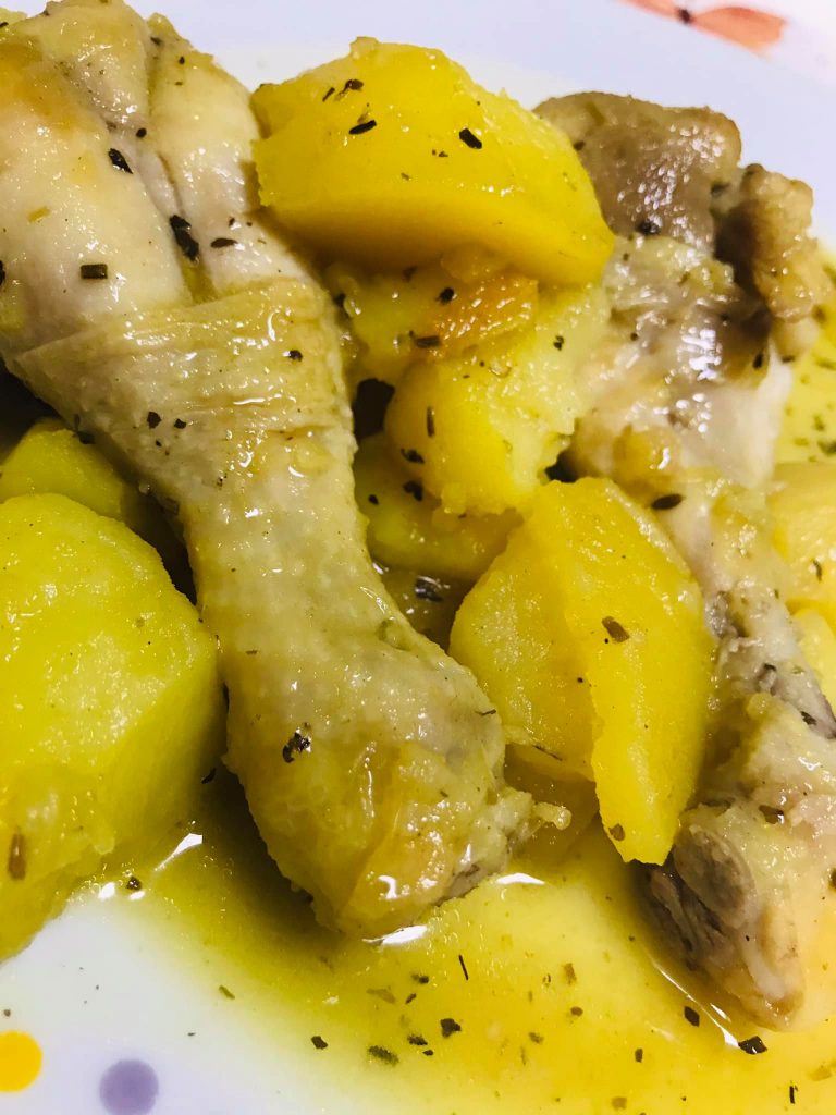 Ricetta Fusi di pollo con patate (aggrassato a Palermo) - passaggio 16