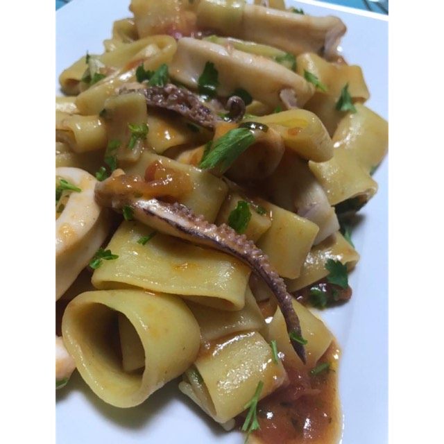 Ricetta Pasta la “Calamarata”