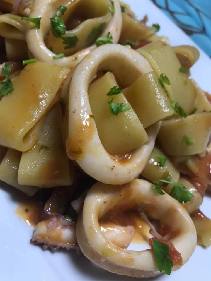 Ricetta Pasta la “Calamarata” - passaggio 17