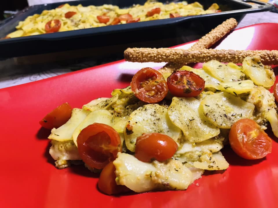 Ricetta Pesce persico con patate al forno (o pangasio)