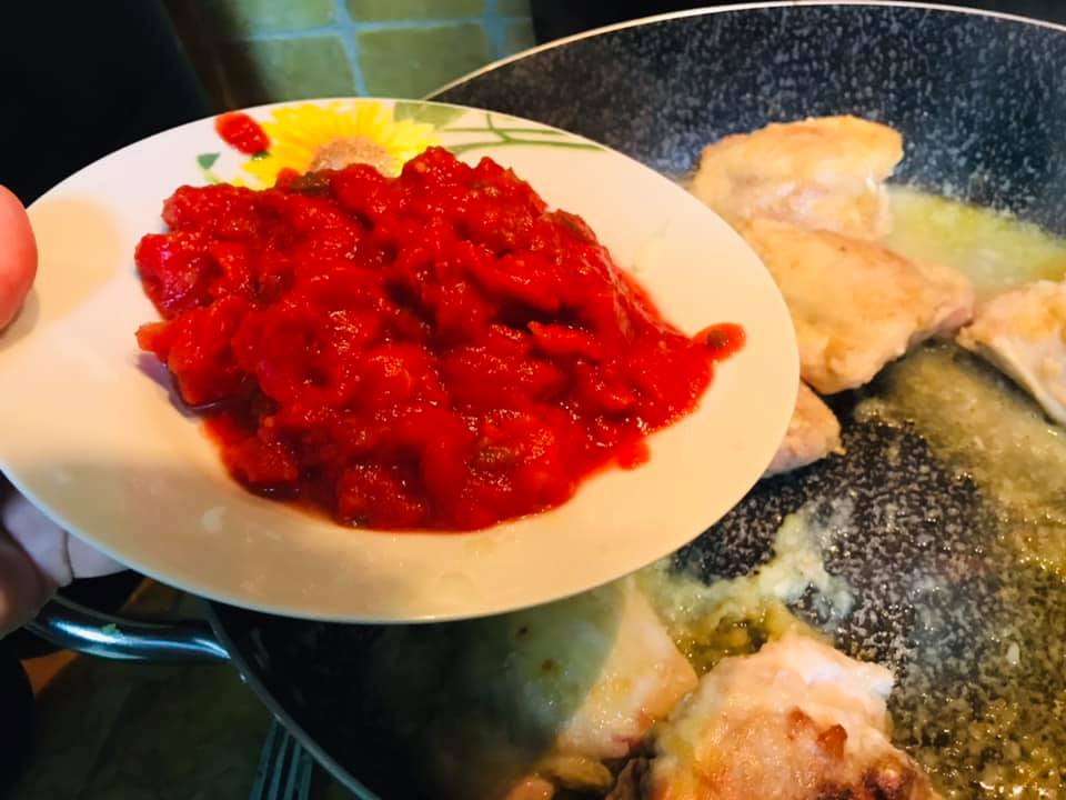 Ricetta Pollo con Salsa Piccante ai Peperoni - passaggio 8