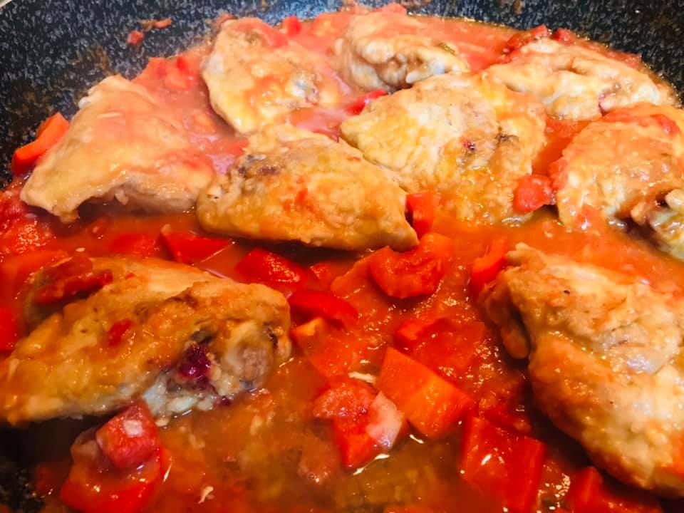 Ricetta Pollo con Salsa Piccante ai Peperoni - passaggio 11