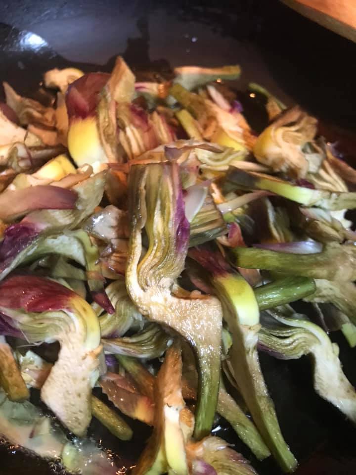 Ricetta Portafogli di Crepes Salate Filante ai Carciofi (o Funghi) - passaggio 6