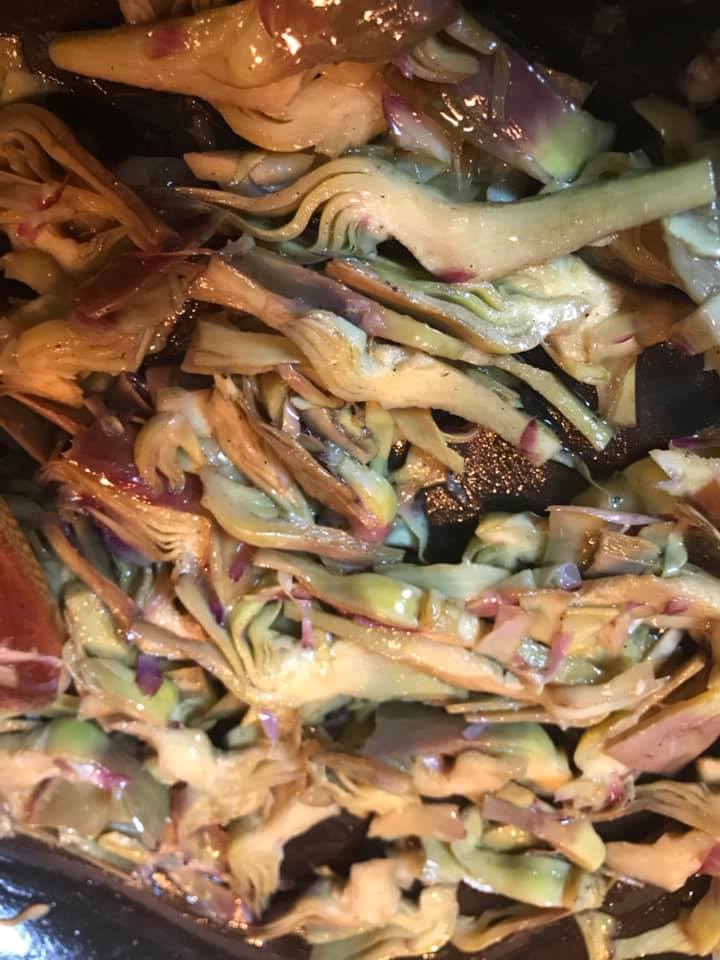 Ricetta Portafogli di Crepes Salate Filante ai Carciofi (o Funghi) - passaggio 7