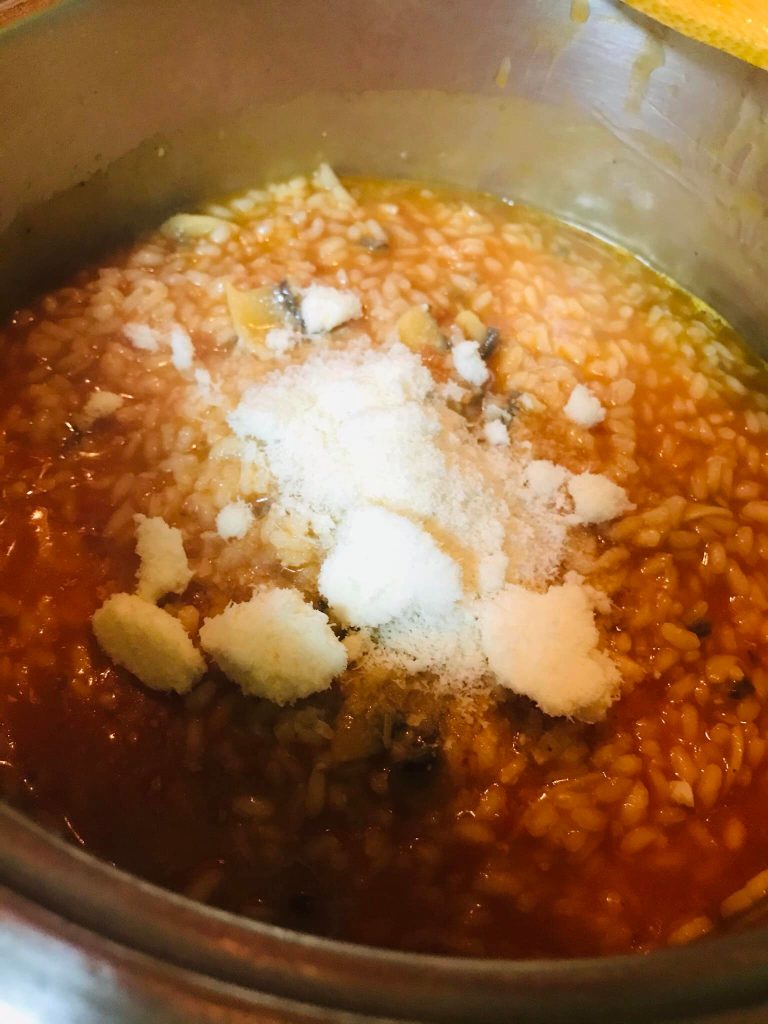 Ricetta Risotto ai funghi - passaggio 11