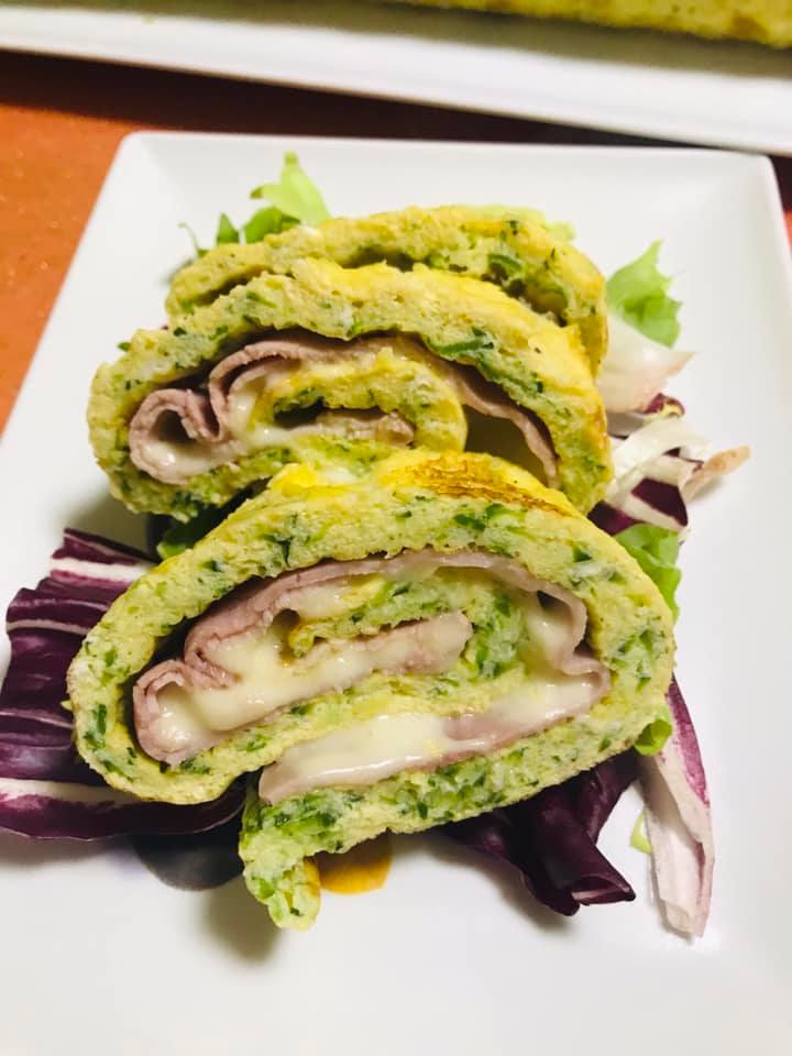 Ricetta Rotolo di zucchine con prosciutto cotto e mozzarella